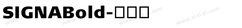 SIGNABold字体转换