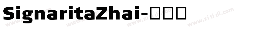 SignaritaZhai字体转换