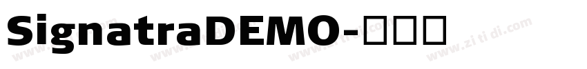 SignatraDEMO字体转换