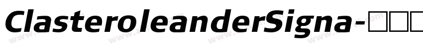 Claster0leanderSigna字体转换