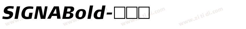 SIGNABold字体转换