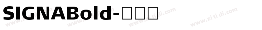 SIGNABold字体转换