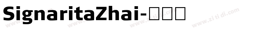 SignaritaZhai字体转换