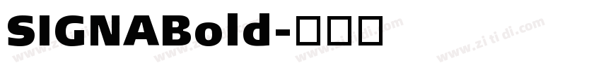 SIGNABold字体转换