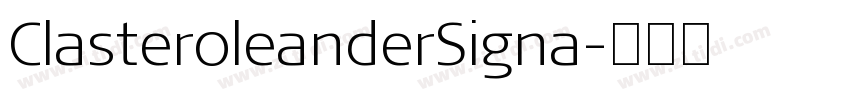 Claster0leanderSigna字体转换