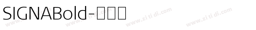 SIGNABold字体转换