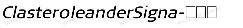 Claster0leanderSigna字体转换