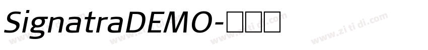 SignatraDEMO字体转换