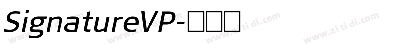 SignatureVP字体转换