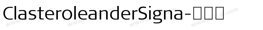 Claster0leanderSigna字体转换