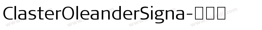 ClasterOleanderSigna字体转换