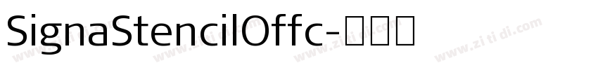 SignaStencilOffc字体转换