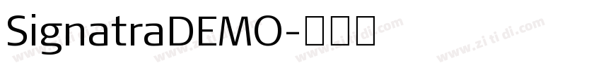SignatraDEMO字体转换