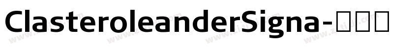 Claster0leanderSigna字体转换