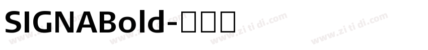 SIGNABold字体转换