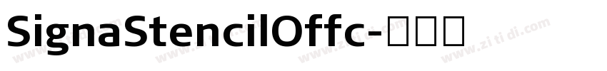 SignaStencilOffc字体转换