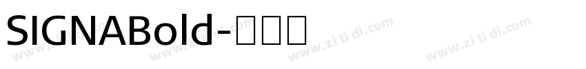 SIGNABold字体转换