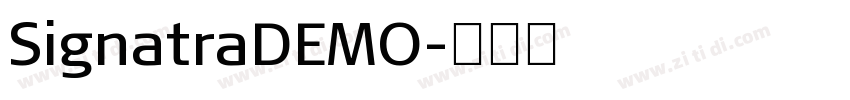 SignatraDEMO字体转换
