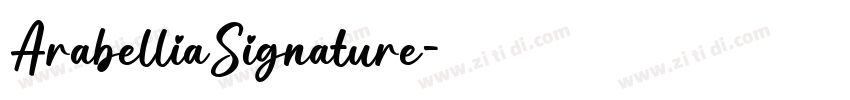 ArabelliaSignature字体转换