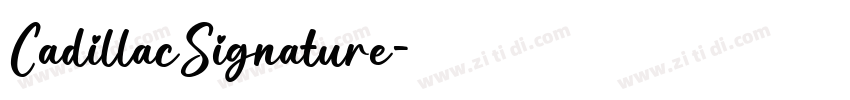 CadillacSignature字体转换
