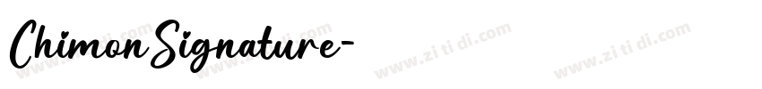ChimonSignature字体转换