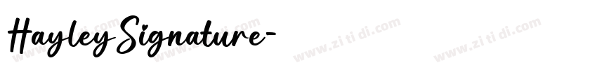 HayleySignature字体转换