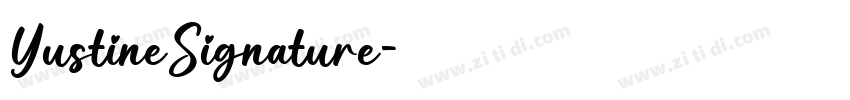 YustineSignature字体转换