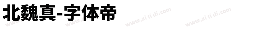 北魏真字体转换