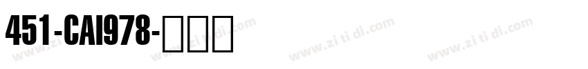451-CAI978字体转换