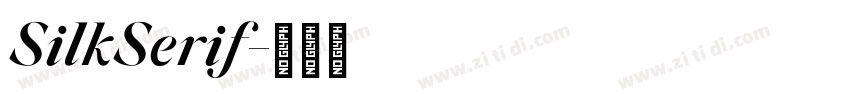 SilkSerif字体转换