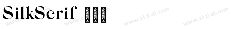 SilkSerif字体转换