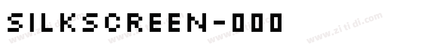 silkscreen字体转换