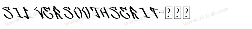 SilverSouthSerif字体转换