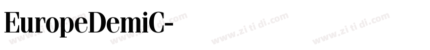EuropeDemiC字体转换