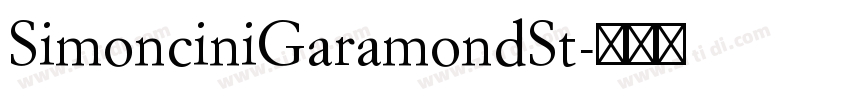 SimonciniGaramondSt字体转换