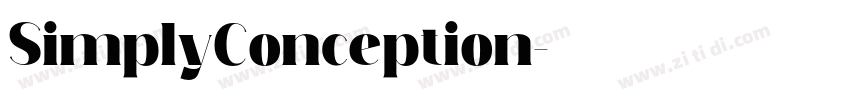 SimplyConception字体转换