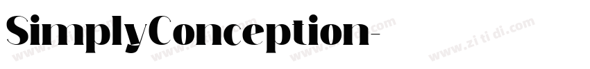 SimplyConception字体转换