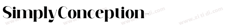 SimplyConception字体转换