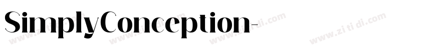 SimplyConception字体转换