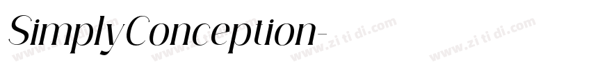 SimplyConception字体转换
