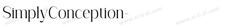 SimplyConception字体转换