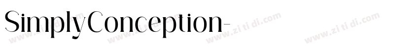 SimplyConception字体转换