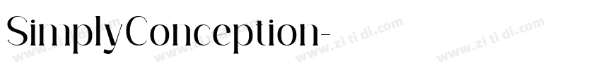 SimplyConception字体转换
