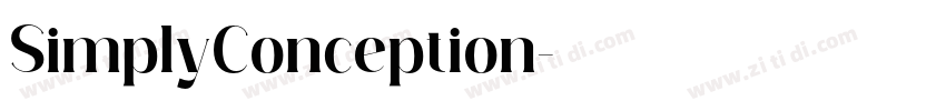 SimplyConception字体转换