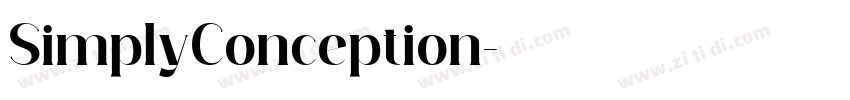 SimplyConception字体转换