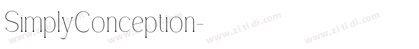 SimplyConception字体转换