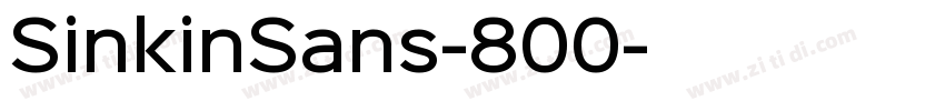 SinkinSans-800字体转换