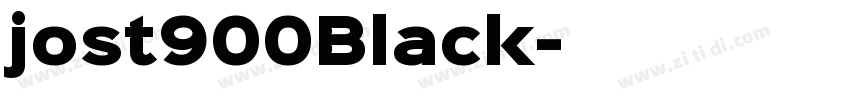 jost900Black字体转换