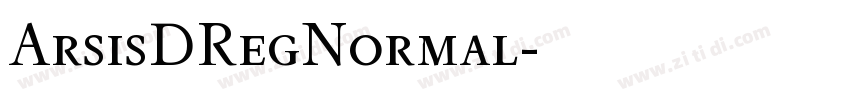 ArsisDRegNormal字体转换