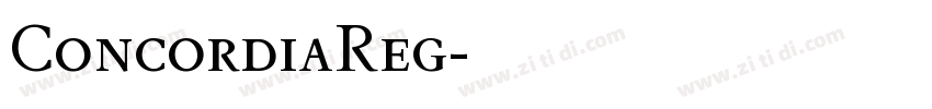 ConcordiaReg字体转换